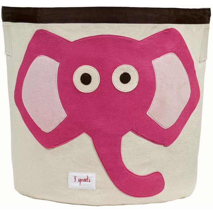 Корзина для хранения Elephant, цвет розовый