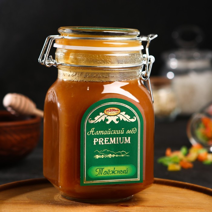 Мёд алтайский Таёжный Premium, 1000 г мёд дикий таёжный берестов а с избранное 500 г
