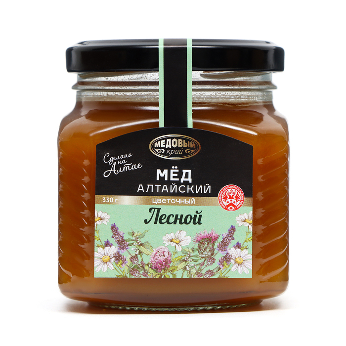 Мёд алтайский Лесной, 330 г мед варенье сиропы мёд алтайский дягилевый 330 г