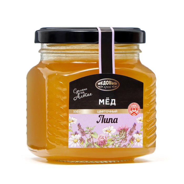 Мёд алтайский Липовый, 330 г мёд липовый гпк натуральный 500 г