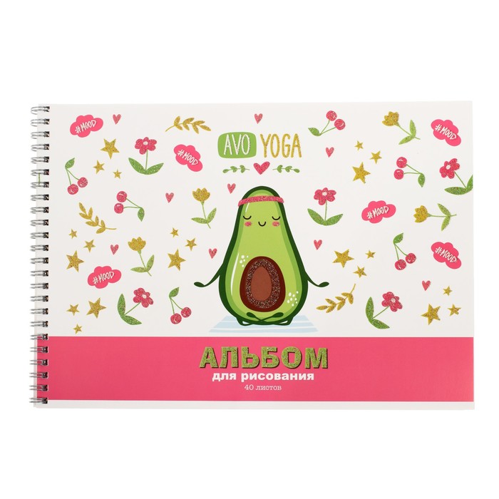 Альбом для рисования А4, 40 листов на гребне 