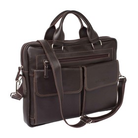 

926013/BR Портфель Holford, отдел на молнии, цвет коричневый 36х28х6см