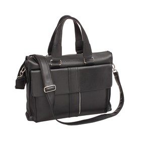 

9226/BL Портфель Langton, отдел на молнии, цвет черный 38х28х11см
