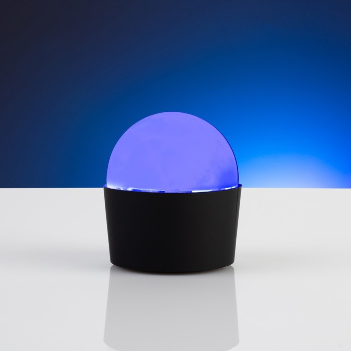 Мини диско шар, d=8 cм, автоматическая смена цвета свечения, реагирует на звук, RGB