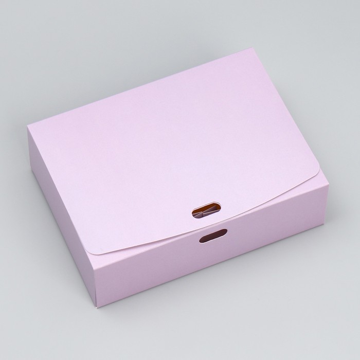 Коробка подарочная складная, упаковка, «Лавандовая», 16.5 х 12.5 х 5 см, БЕЗ ЛЕНТЫ