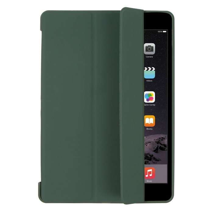 

Чехол для iPad 7/8/9, 10.2", кожзам, силикон, темно-зеленый