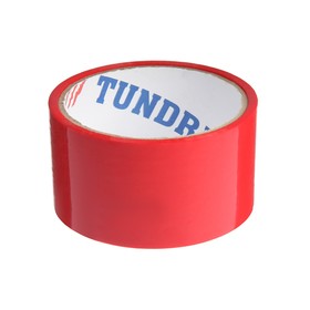 

Лента клейкая TUNDRA, красная, 45 мкм, 48 мм х 24 м