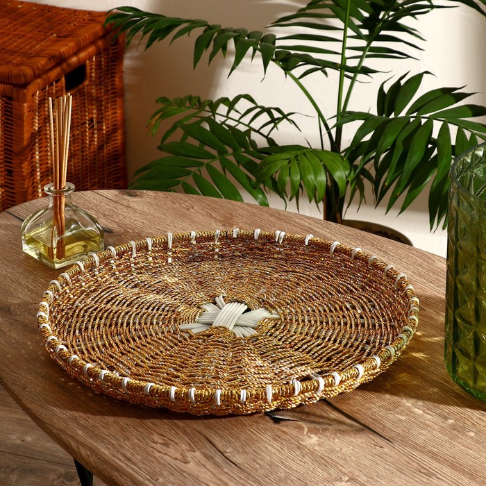 

Корзинка для фруктов "Сурайа" алюминий, 38х36х3 см