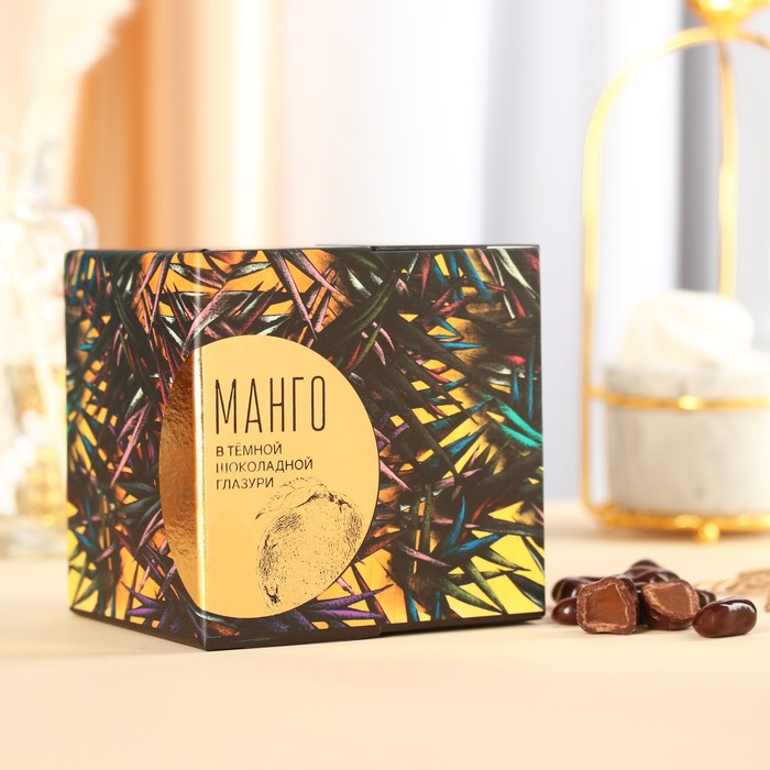 

УЦЕНКА Манго в тёмной шоколадной глазури «Velvet Noir», 150 г.