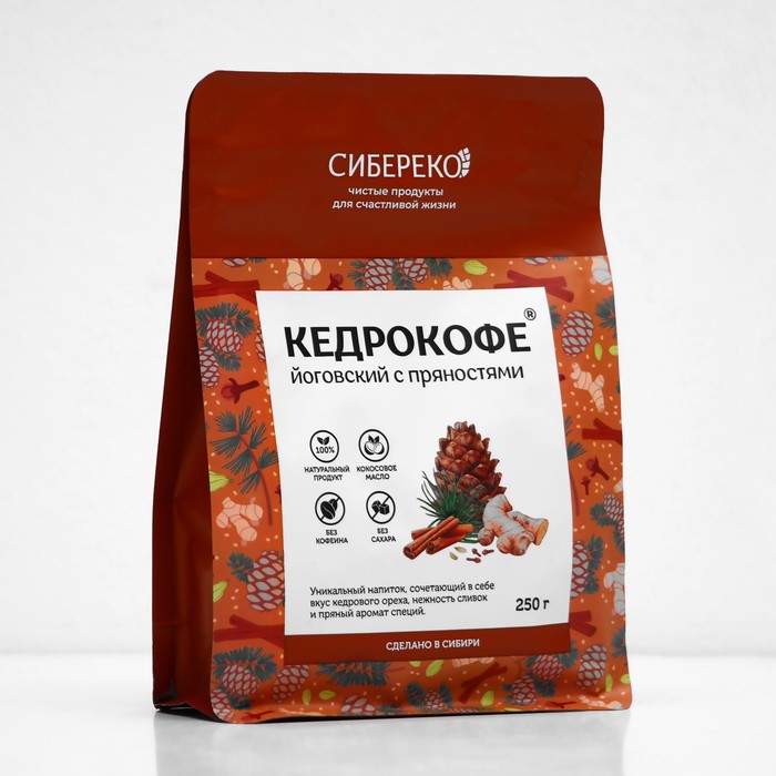 

Напиток Кедрокофе Йоговский с пряностями (без сахара), 250 г