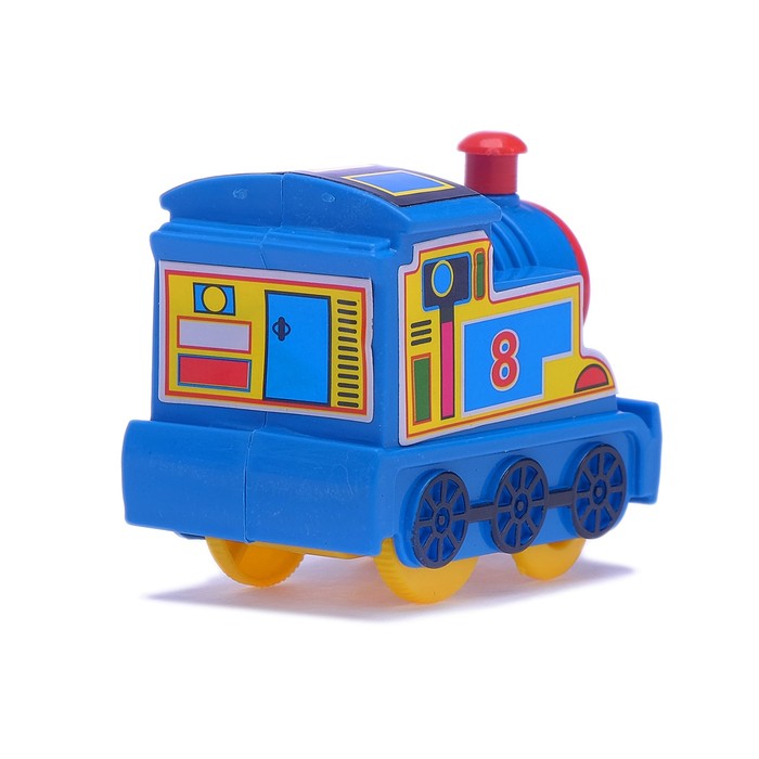 Паровоз инерционный "Весёлое путешествие", цвета МИКС