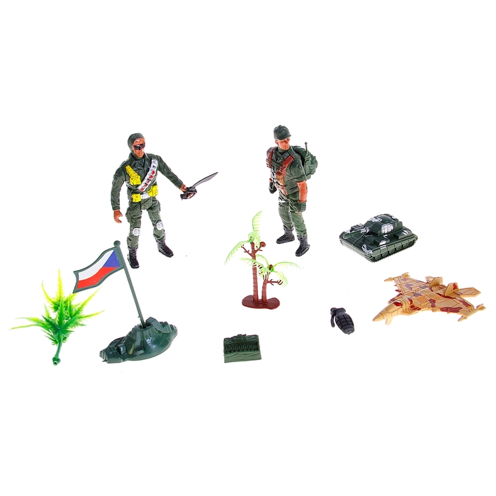 Набор солдатиков "Спецназ", 2 шт., с аксессуарами