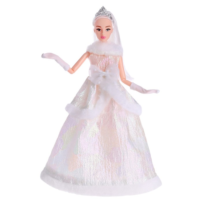 фото Кукла-модель шарнирная «зимняя королева ксения», в платье happy valley