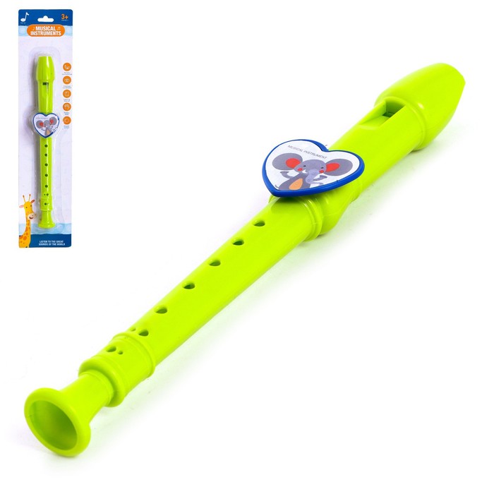 Игрушка музыкальная флейта «Зверята», цвета МИКС игрушка музыкальная мелодика цвета микс