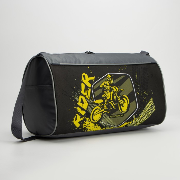 фото Сумка спортивная на молнии, наружный карман, цвет серый nazamok kids