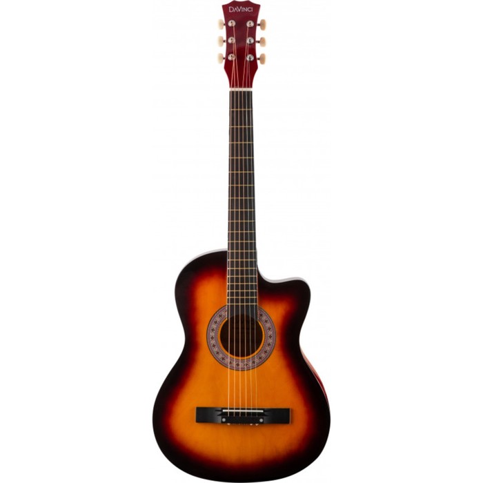 

Акустическая гитара 6-струнная DAVINCI DF-50C SB черная