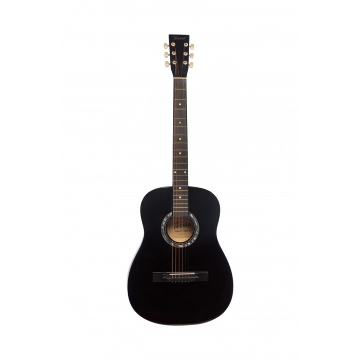 Акустическая гитара TERRIS TF-380A BK черная классическая гитара terris tc 3801a bk