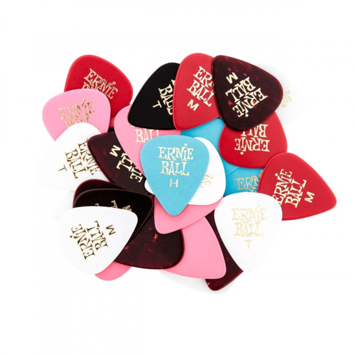 

Медиаторы ERNIE BALL 9201 целюлоза , разная толщина, разноцветные 144 шт.
