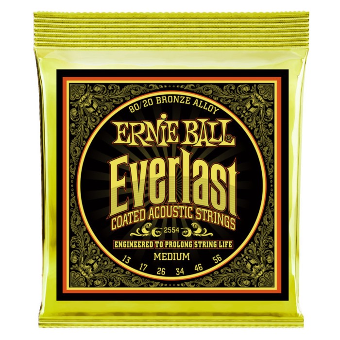 фото Струны для акустической гитары ernie ball 2554, (13-17-26-34-46-56)