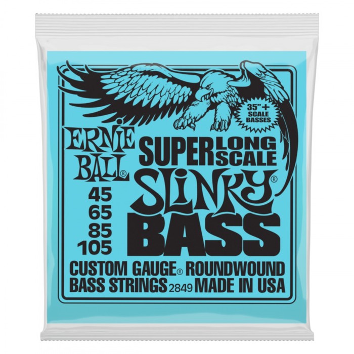 фото Струны для бас-гитары ernie ball 2849 nickel wound bass sls slinky (45-65-85-105)