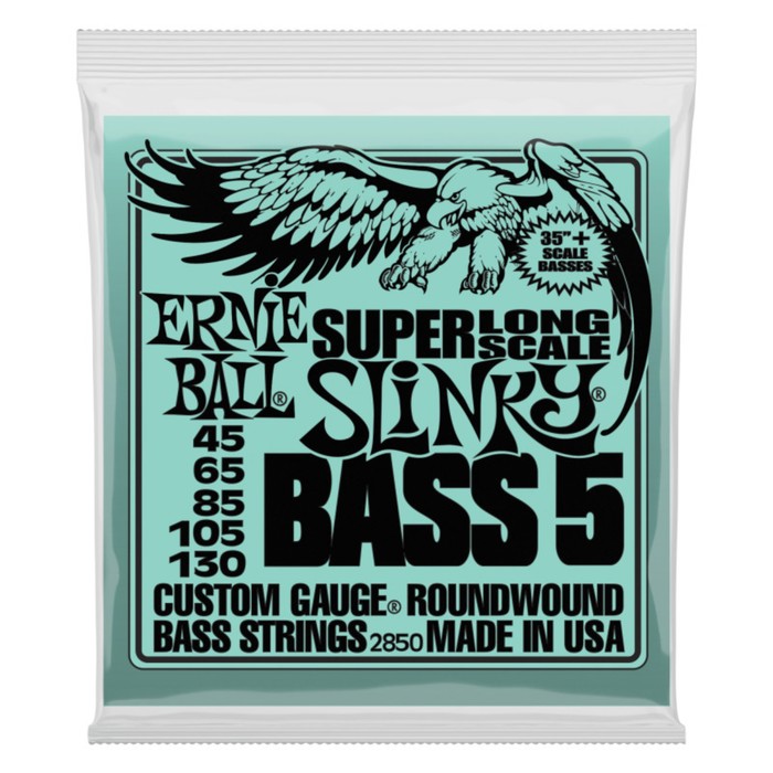 фото Струны для бас-гитары ernie ball 2850 nickel bass sls slinky 5 (45-65-85-105-130)