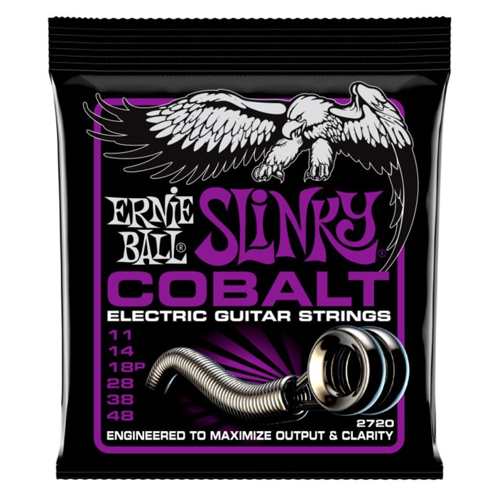 фото Струны для электрогитары ernie ball 2720 cobalt power slinky (11-14-18p-28-38-48)