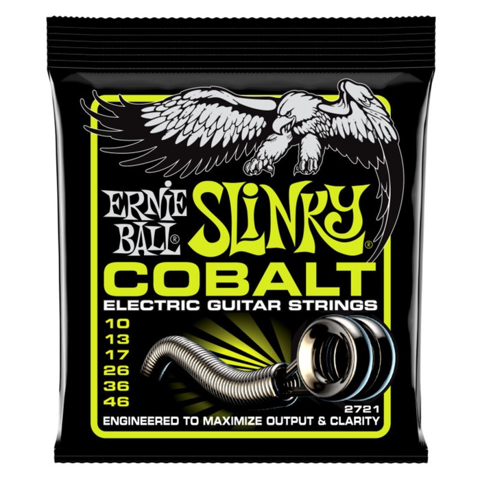 фото Струны для электрогитары ernie ball 2721 cobalt regular slinky (10-13-17-26-36-46)