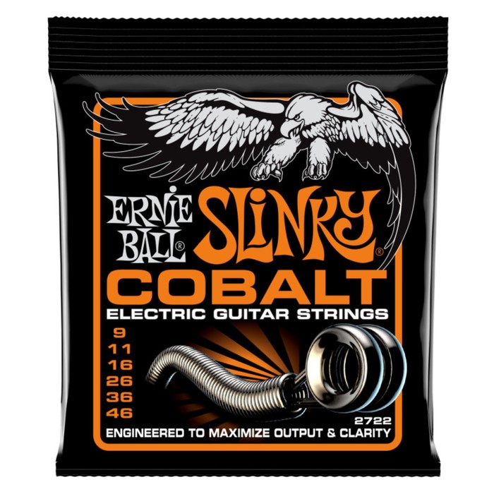 фото Струны для электрогитары ernie ball 2722 cobalt hybrid slinky (9-11-16-26-36-46)