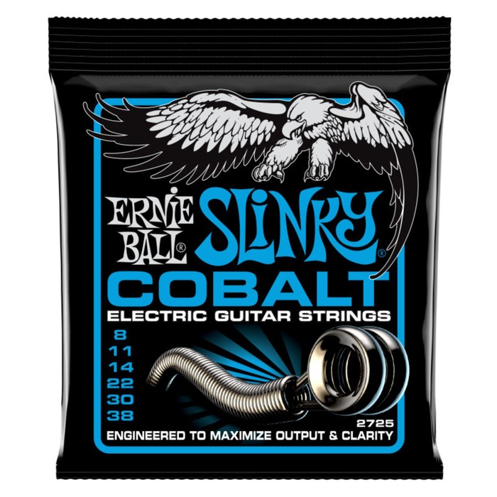 фото Струны для электрогитары ernie ball 2725 cobalt extra slinky (8-11-14-22-30-38)