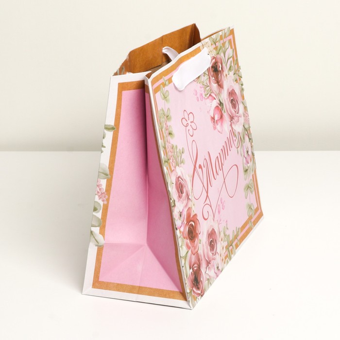 

Пакет крафтовый горизонтальный «С 8 Марта», ML 27 х 23 х 11.5 см