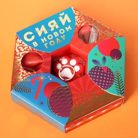 

Цветное печенье с предсказаниями «Сияй в новом году», 6 шт. х 6 г. с брелком