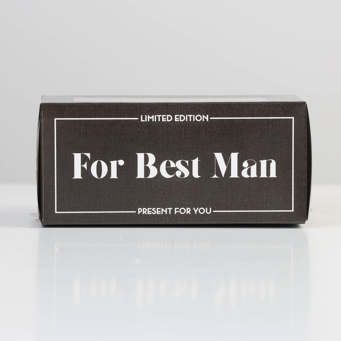 Коробка для макарун For best man ,12 ×5.5 × 5.5 см