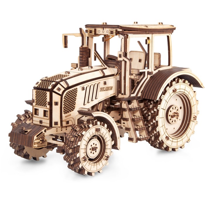 цена Сборная модель деревянная 3D EWA Трактор Беларус 2022