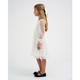 Платье для девочки KAFTAN, размер 32 (110-116 см), белый