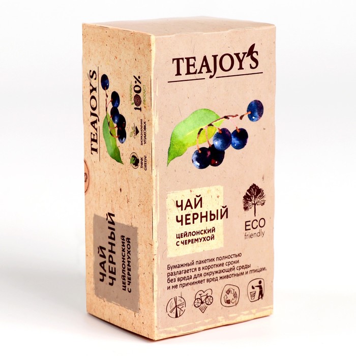 

Чай черный, байховый с листьями черемухи, 50 г