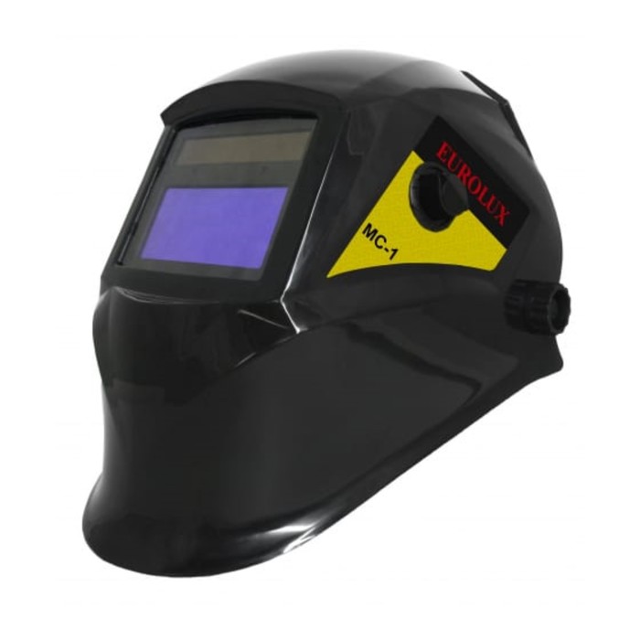 фото Сварочная маска eurolux мс-1, хамелеон, 9-13 din, экран 92х42, автоматический светофильтр