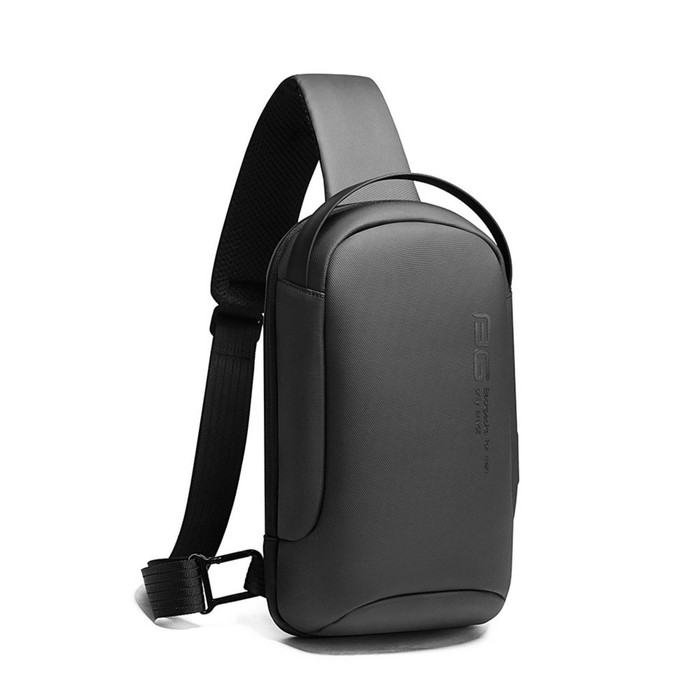 

BG7221 Рюкзак-слинг Bange, отдел на молнии, с USB, цвет серый (9.7"), 18х11х31см