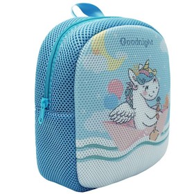 

SE-YT003-KT1 Рюкзак детский Sun eight, отдел на молнии, цвет голубой/белый, 20х7х24см