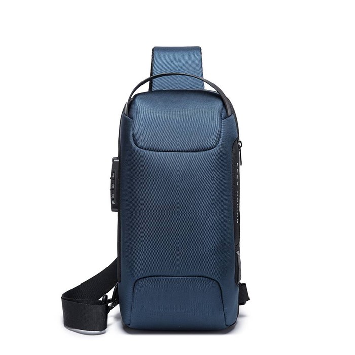 

BG22085 Рюкзак-слинг Bange, отдел на молнии, с USB, цвет синий (9.7"), 18х10х34см