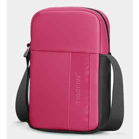 

T-S8135 Сумка кросс-боди Tigernu, отдел на молнии, цвет розовый, 11х5х17см