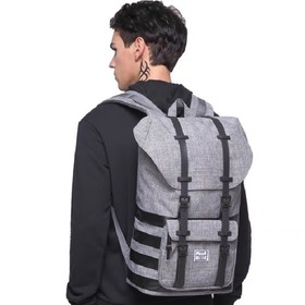 

S01-261-L Рюкзак Bodachel, отдел на клапане, цвет серый/черный (15.6"), 29х17х50см