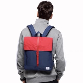 

BS08-17 Рюкзак Bodachel, отдел на клапане, цвет синий/красный (14"), 30х6х34,5см