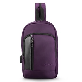 

T-S8089 Рюкзак-слинг Tigernu, отдел на молнии, цвет фиолетовый (7.9"), 30х17х10см