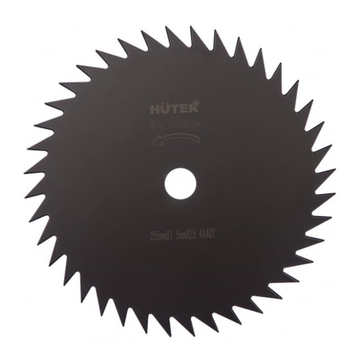 Нож для триммера Huter GTD-40T, 255х25.4 мм, 40 зубьев нож для триммера brait br t43 40t