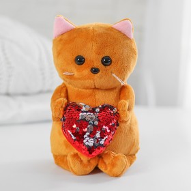 

Мягкая игрушка кот "Бисквит" с сердцем