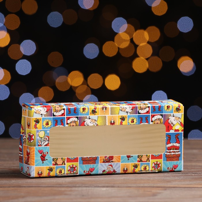 Коробка складная Снегурка поп-арт, 17 х 7 х 4 см