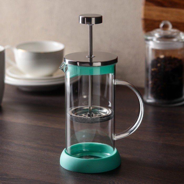 Френч-пресс 350 мл "Келли", цвет зеленый