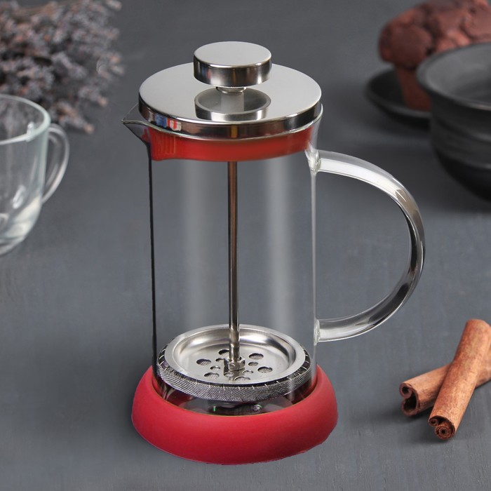 Френч-пресс 350 мл "Келли", цвет красный