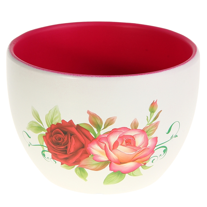 Кашпо "Розы в саду" среднее