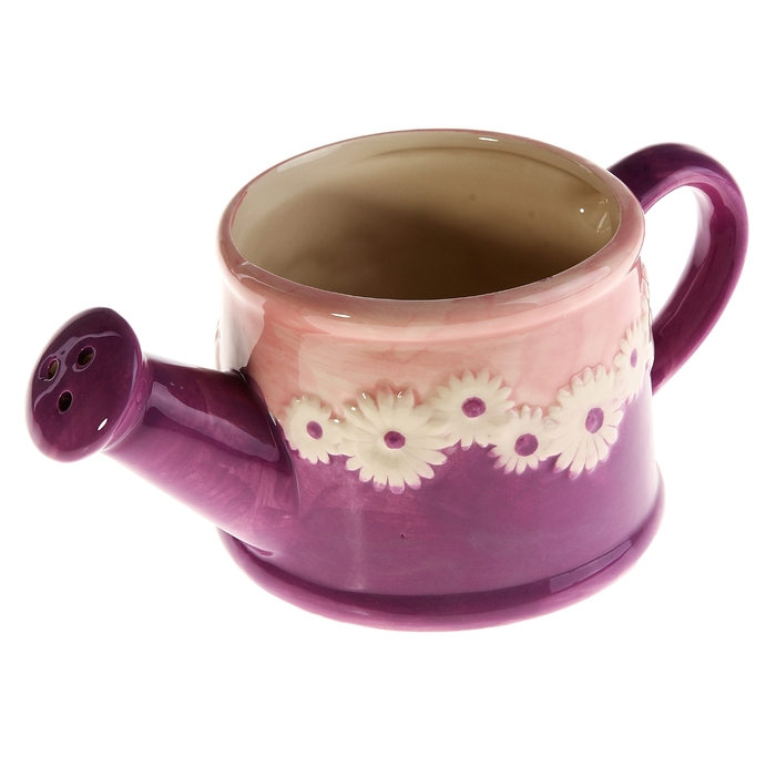 Кашпо-лейка "Цветочная" среднее, фиолетовое